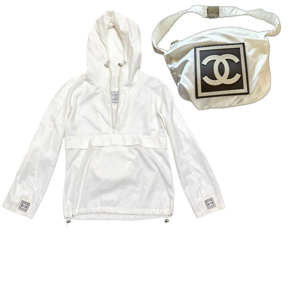 CHANEL IDENTIFICATION HOODIE AWO1 SPORTS 2 WAY LIGHT JACKET